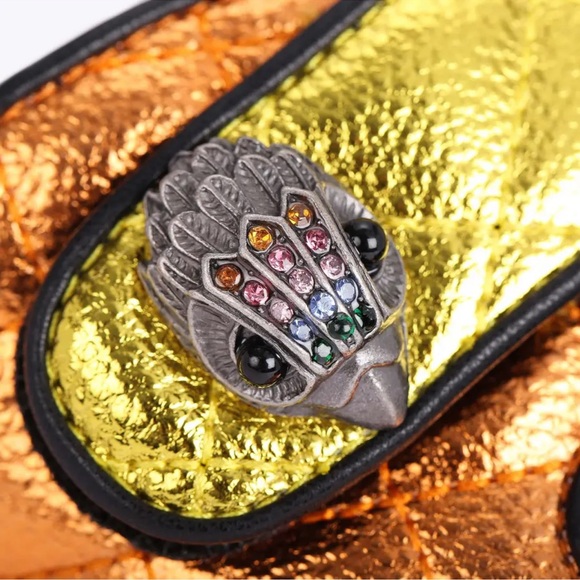 Kurt Geiger Gold and Blue Sandals Sporty Style - Picture 12 of 14